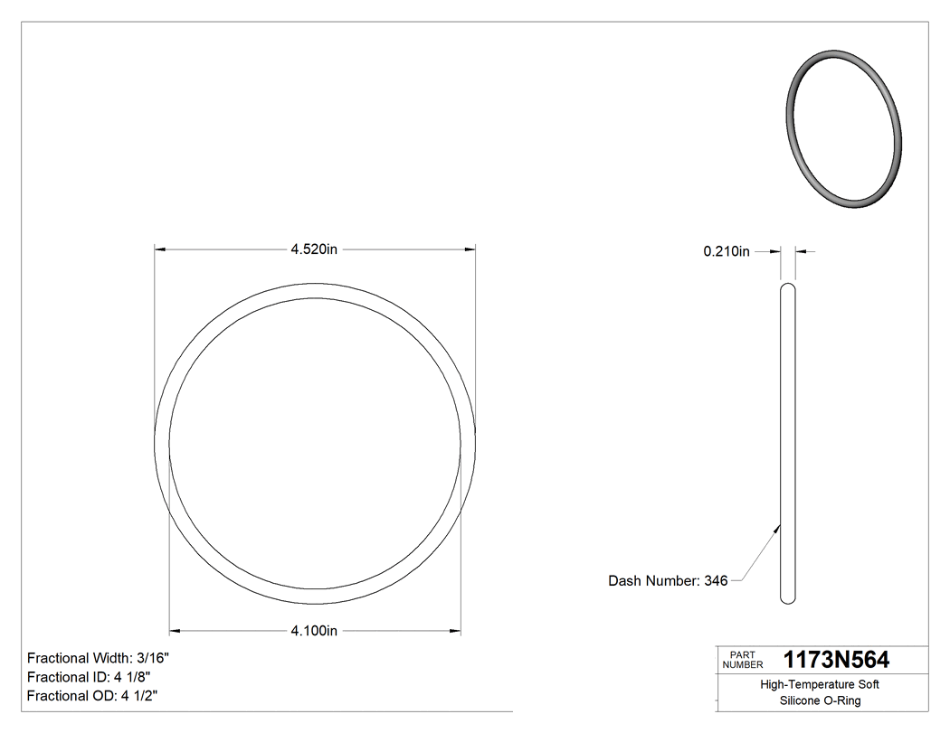 Technical drawing - 1173N564